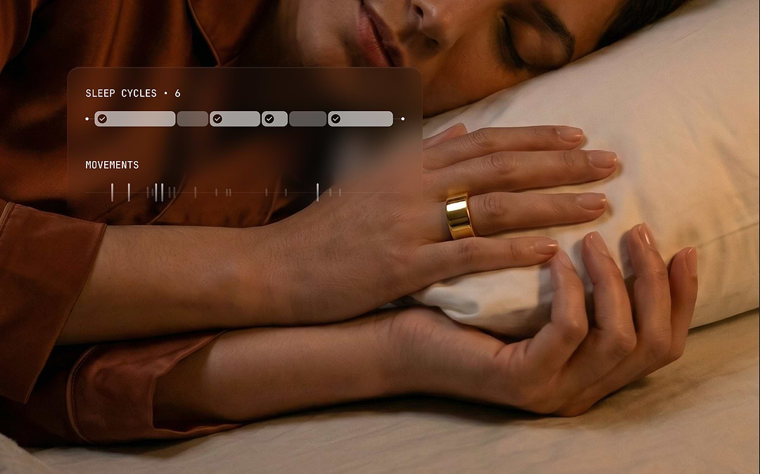 Ring PRO sleep stage tracking with REM, deep and light sleep