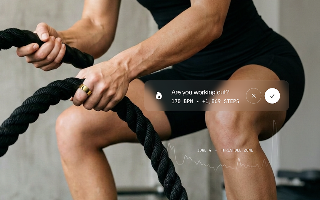 Ring PRO workout mode and training load tracking